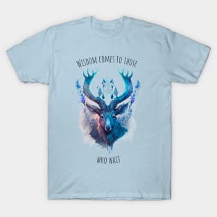 Watercolor Deer | Motivational Quotes | Elk T-Shirt